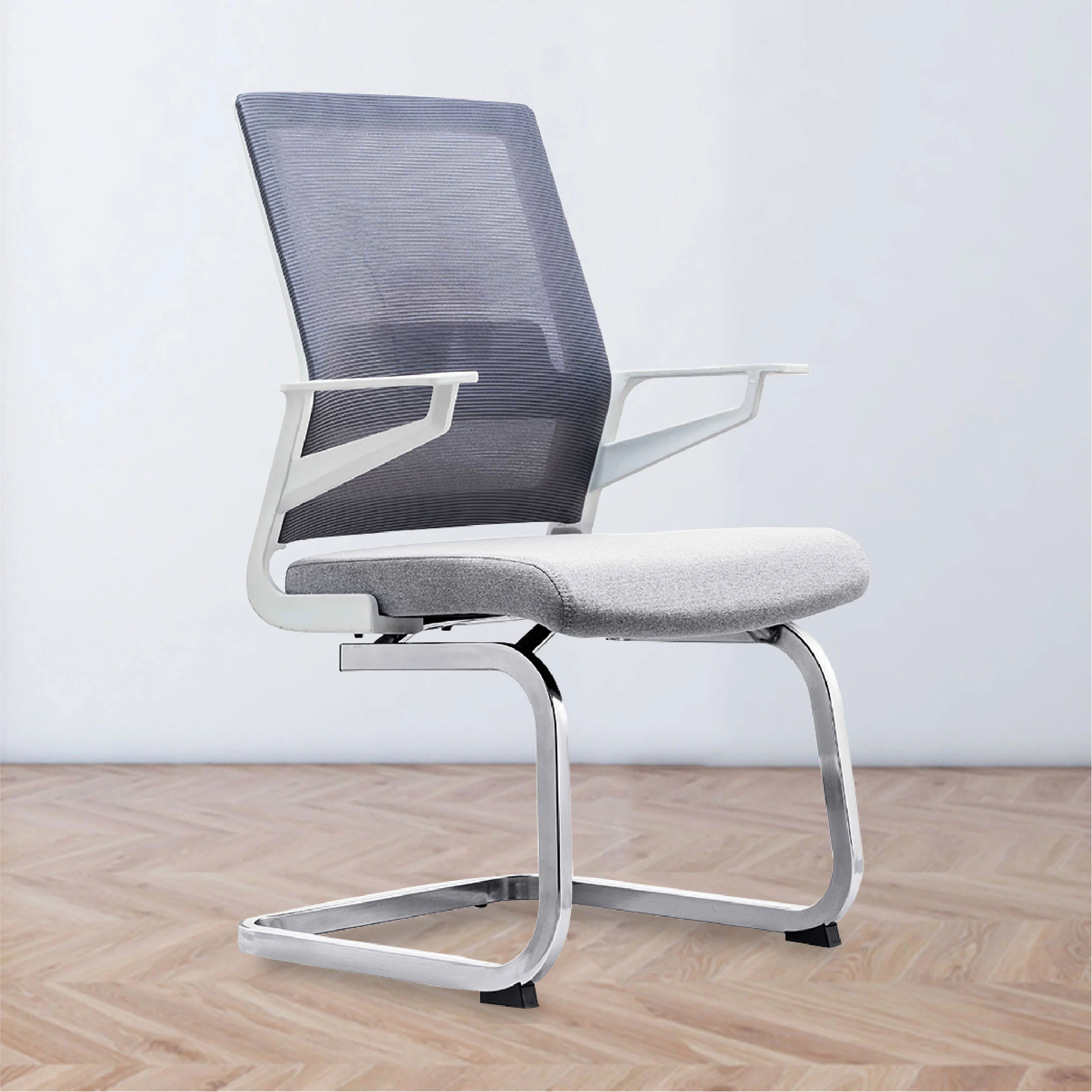 Apex Visitor Chair (Grey-Black) VC009