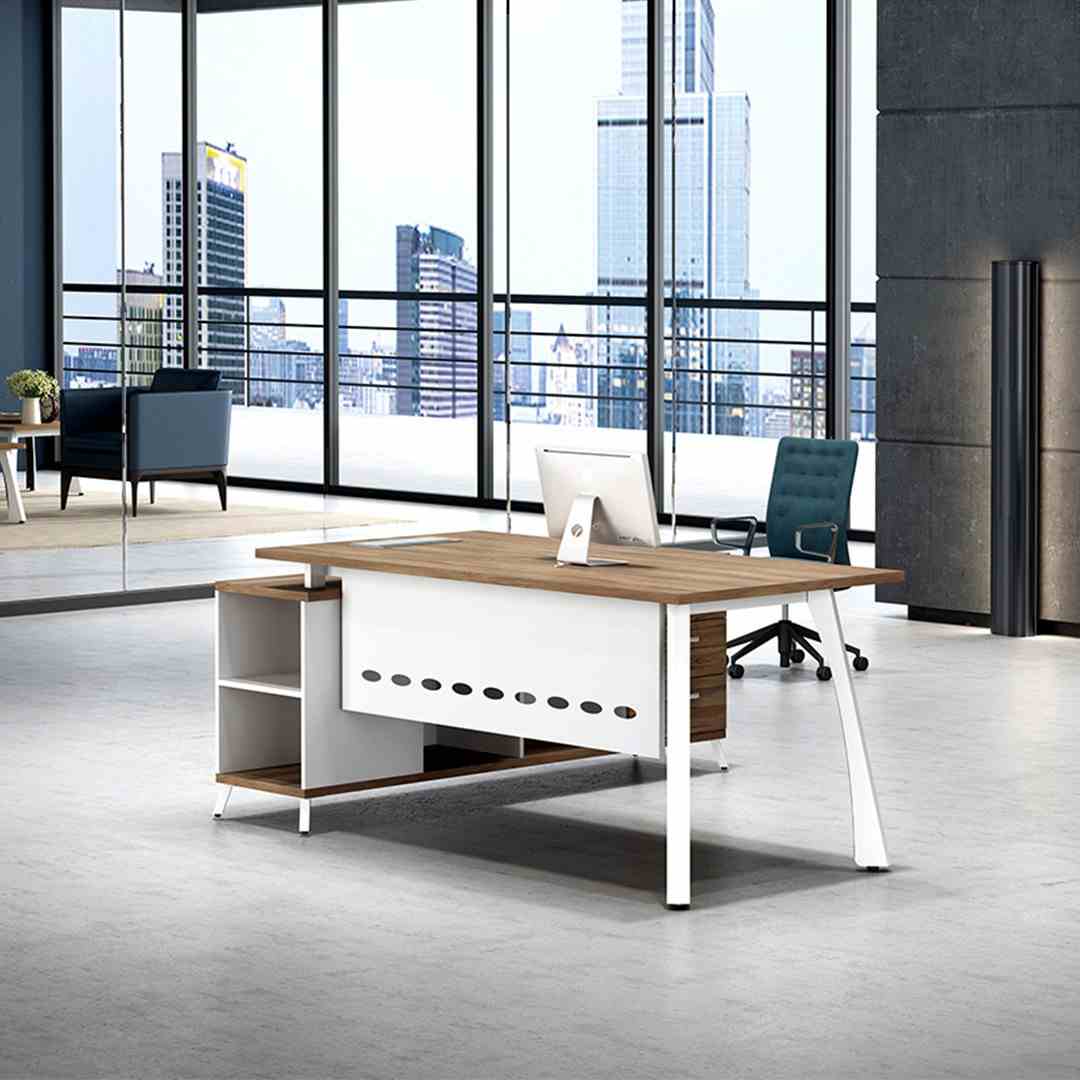 Belk White Executive Table ET006